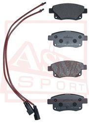 AKD-0046 КОЛОДКИ ТОРМОЗНЫЕ ДИСКОВЫЕ ЗАДНИЕ С ДАТЧИКОМ