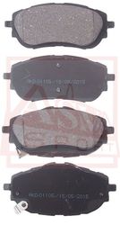 AKD-01105 КОЛОДКИ ТОРМОЗНЫЕ ДИСКОВЫЕ ПЕРЕДНИЕ