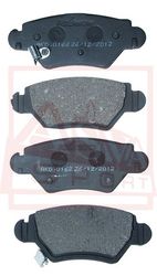 AKD-0162 КОЛОДКИ ТОРМОЗНЫЕ ДИСКОВЫЕ ЗАДНИЕ