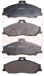 AKD-0163 КОЛОДКИ ТОРМОЗНЫЕ ДИСКОВЫЕ ПЕРЕДНИЕ