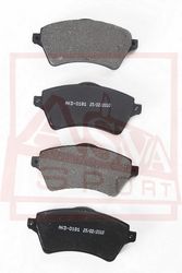 AKD-0181 КОЛОДКИ ТОРМОЗНЫЕ ДИСКОВЫЕ ПЕРЕДНИЕ
