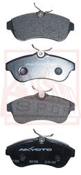 AKD-0206 КОЛОДКИ ТОРМОЗНЫЕ ДИСКОВЫЕ ПЕРЕДНИЕ