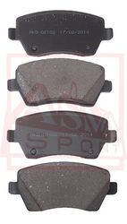 AKD-02102 КОЛОДКИ ТОРМОЗНЫЕ ДИСКОВЫЕ ПЕРЕДНИЕ