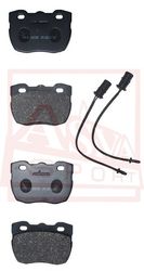AKD-0238 КОЛОДКИ ТОРМОЗНЫЕ ДИСКОВЫЕ ПЕРЕДНИЕ С ДАТЧИКОМ