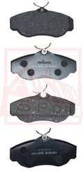 AKD-0295 КОЛОДКИ ТОРМОЗНЫЕ ДИСКОВЫЕ ПЕРЕДНИЕ