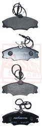 AKD-0302 КОЛОДКИ ТОРМОЗНЫЕ ДИСКОВЫЕ ПЕРЕДНИЕ С ДАТЧИКОМ