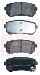 AKD-0436 КОЛОДКИ ТОРМОЗНЫЕ ДИСКОВЫЕ ЗАДНИЕ