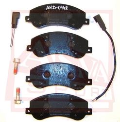 AKD-0448 КОЛОДКИ ТОРМОЗНЫЕ ДИСКОВЫЕ ПЕРЕДНИЕ