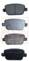 AKD-0461 КОЛОДКИ ТОРМОЗНЫЕ ДИСКОВЫЕ ЗАДНИЕ