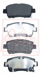 AKD-0509 КОЛОДКИ ТОРМОЗНЫЕ ДИСКОВЫЕ ПЕРЕДНИЕ