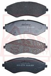 AKD-0779 КОЛОДКИ ТОРМОЗНЫЕ ДИСКОВЫЕ ПЕРЕДНИЕ