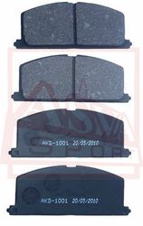 AKD-1001 КОЛОДКИ ТОРМОЗНЫЕ ДИСКОВЫЕ ПЕРЕДНИЕ
