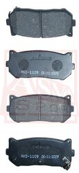AKD-1109 КОЛОДКИ ТОРМОЗНЫЕ ДИСКОВЫЕ ЗАДНИЕ
