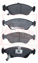 AKD-1127 КОЛОДКИ ТОРМОЗНЫЕ ДИСКОВЫЕ ПЕРЕДНИЕ
