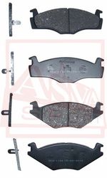 AKD-1192 КОЛОДКИ ТОРМОЗНЫЕ ДИСКОВЫЕ ПЕРЕДНИЕ