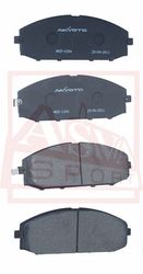 AKD-1204 КОЛОДКИ ТОРМОЗНЫЕ ДИСКОВЫЕ ПЕРЕДНИЕ