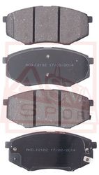 AKD-12102 КОЛОДКИ ТОРМОЗНЫЕ ДИСКОВЫЕ ПЕРЕДНИЕ