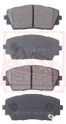 AKD-12107 КОЛОДКИ ТОРМОЗНЫЕ ДИСКОВЫЕ ПЕРЕДНИЕ