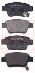 AKD-1258 КОЛОДКИ ТОРМОЗНЫЕ ДИСКОВЫЕ ЗАДНИЕ