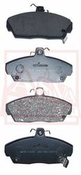 AKD-1337 КОЛОДКИ ТОРМОЗНЫЕ ДИСКОВЫЕ ПЕРЕДНИЕ