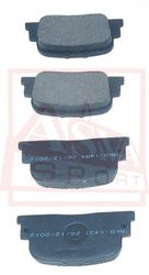 AKD-1431 КОЛОДКИ ТОРМОЗНЫЕ ДИСКОВЫЕ ЗАДНИЕ