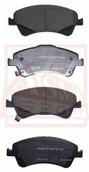 AKD-1837 КОЛОДКИ ТОРМОЗНЫЕ ДИСКОВЫЕ ПЕРЕДНИЕ