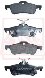 AKD-1840 КОЛОДКИ ТОРМОЗНЫЕ ДИСКОВЫЕ ЗАДНИЕ