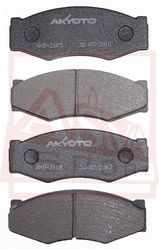 AKD-2105 КОЛОДКИ ТОРМОЗНЫЕ ДИСКОВЫЕ ПЕРЕДНИЕ