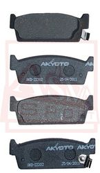 AKD-22202 КОЛОДКИ ТОРМОЗНЫЕ ДИСКОВЫЕ ЗАДНИЕ