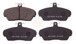 AKD-3302F КОЛОДКИ ТОРМОЗНЫЕ ДИСКОВЫЕ ПЕРЕДНИЕ
