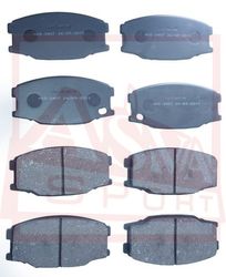 AKD-3407 КОЛОДКИ ТОРМОЗНЫЕ ДИСКОВЫЕ ПЕРЕДНИЕ