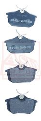 AKD-3593 КОЛОДКИ ТОРМОЗНЫЕ ДИСКОВЫЕ ЗАДНИЕ