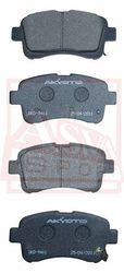 AKD-9461 КОЛОДКИ ТОРМОЗНЫЕ ДИСКОВЫЕ ПЕРЕДНИЕ