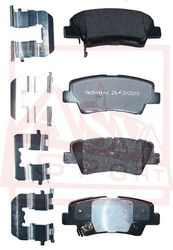 AKD-A10R КОЛОДКИ ТОРМОЗНЫЕ ДИСКОВЫЕ ЗАДНИЕ