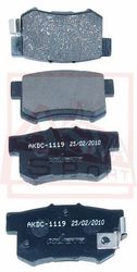 AKDC-1119 КОЛОДКИ ТОРМОЗНЫЕ ДИСКОВЫЕ ЗАДНИЕ КЕРАМИЧЕСКИЕ