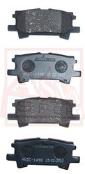 AKDC-1498 КОЛОДКИ ТОРМОЗНЫЕ ДИСКОВЫЕ ЗАДНИЕ КЕРАМИЧЕСКИЕ