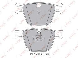 BD1425 Колодки тормозные дисковые | зад |