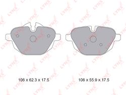 BD1436 Колодки тормозные дисковые | зад |