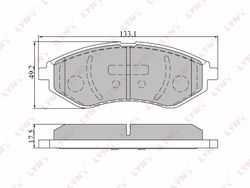 BD1803 Колодки тормозные дисковые | перед |