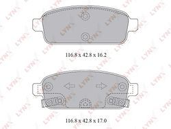 BD1811 Колодки тормозные дисковые | зад |