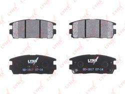BD1817 Колодки тормозные дисковые | зад |