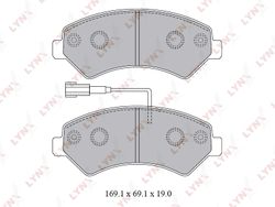 BD2829 Колодки тормозные дисковые | перед |