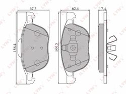 BD3001 Колодки тормозные дисковые | перед |