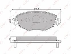 BD3006 Колодки тормозные дисковые | перед |