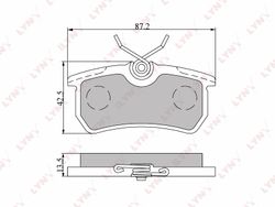 BD3010 Колодки тормозные дисковые | зад |