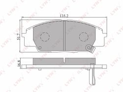BD3408 Колодки тормозные дисковые