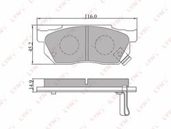 BD3412 Колодки тормозные дисковые | перед |