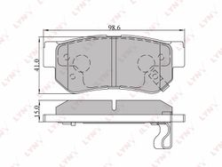 BD3605 Колодки тормозные дисковые | зад |