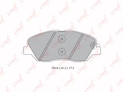 BD3615 Колодки тормозные дисковые | перед |