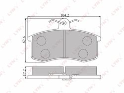 BD4605 Колодки тормозные дисковые